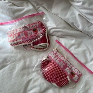 Strawberry Milk Mob Ranchwater bikini set- size large- NEW WITH TAGS